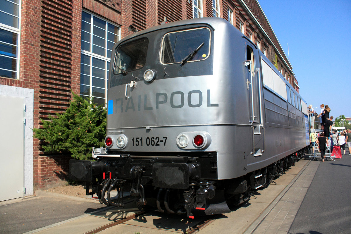 151 062 von Railpool beim Tag der offenen T�r in Dessau am 31.8.19
