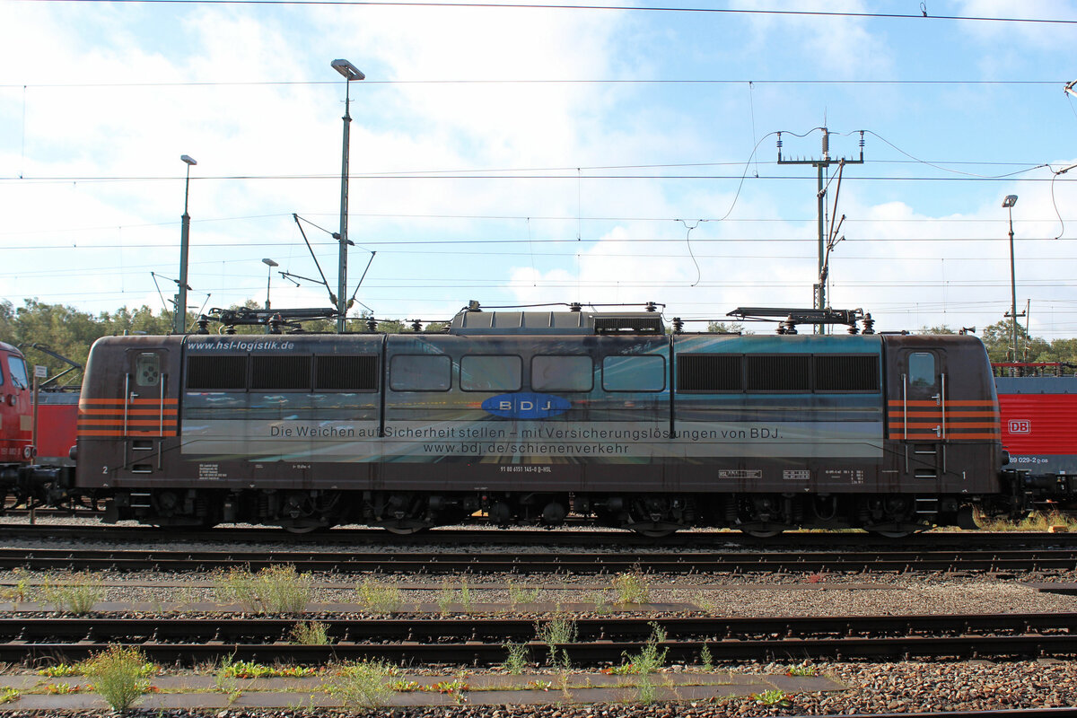 151 145-0 der HSL war am 17.09.2022 ( Tag der Schiene ) in Seevetal - Maschen Rbf auch vertreten.
