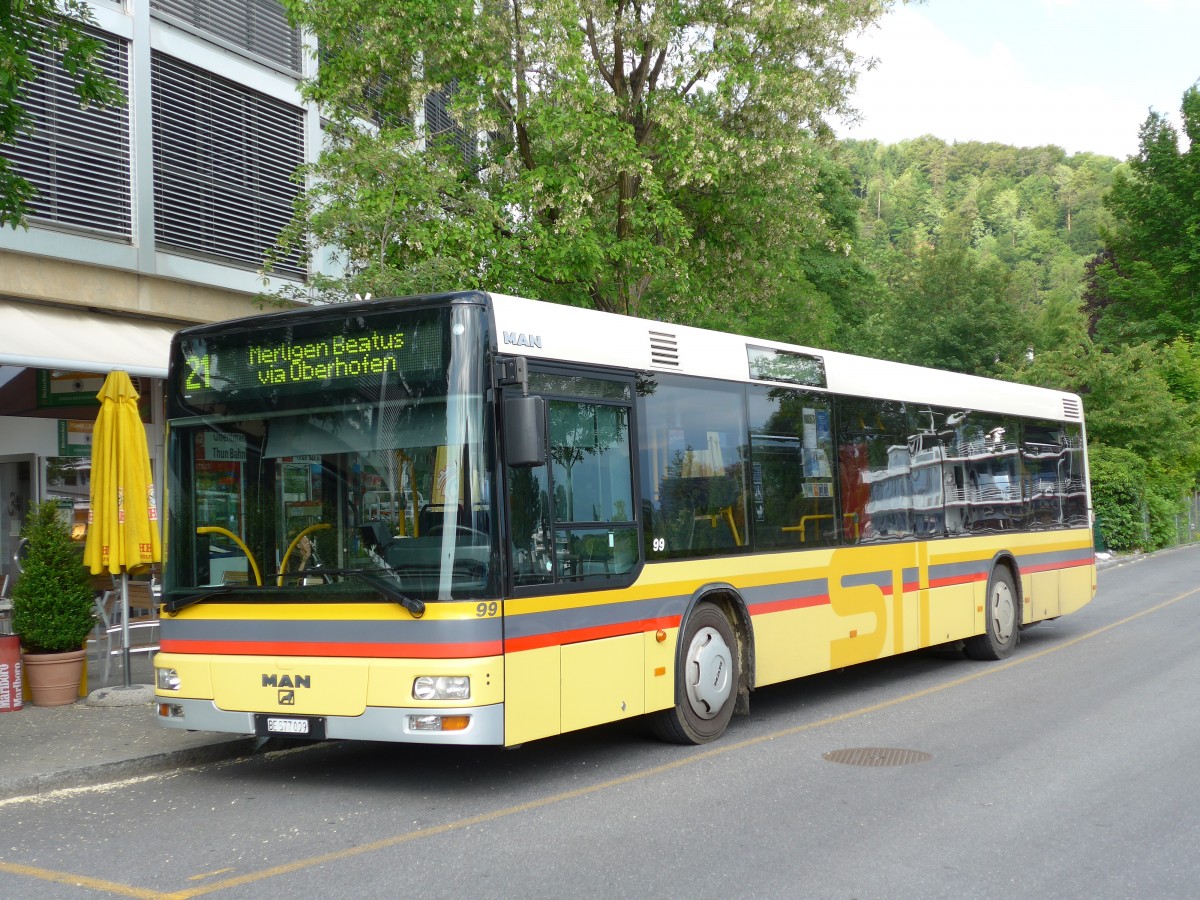 (151'112) - STI Thun - Nr. 99/BE 577'099 - MAN am 31. Mai 2014 bei der Schiffl�ndte Thun