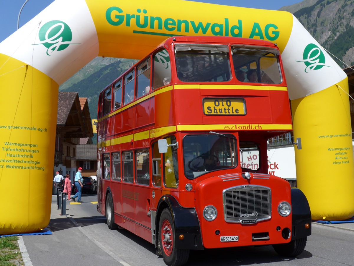 (151'235) - Londonbus, Holziken - AG 316'410 - Lodekka (ex Londonbus) am 8. Juni 2014 in Brienz, OiO