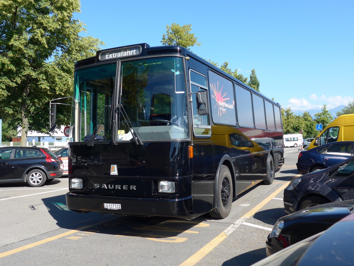 (151'773) - Party-Bus, Ruswil - LU 117'112 - Saurer/R&J (ex Sidler, Sempach) am 21. Juni 2014 in Thun, CarTerminal