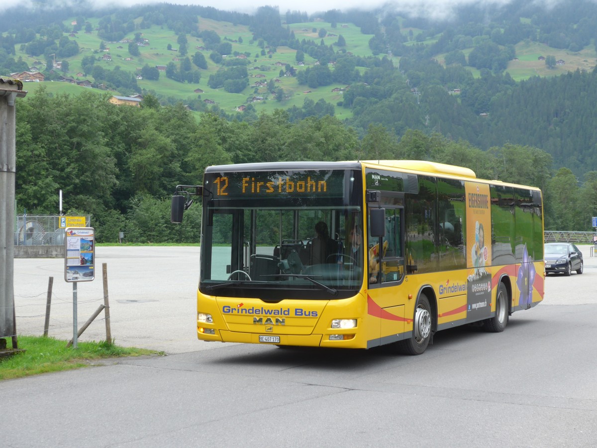 (153'574) - AVG Grindelwald - Nr. 13/BE 407'170 - MAN/G�ppel am 3. August 2014 in Grindelwald, Grund