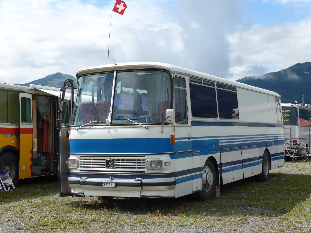 (153'764) - Meier, Dietikon - ZH 576'016 - Setra (ex Geiger, Adelboden Nr. 1; ex Schelbert, Unteriberg) am 16. August 2014 in Altsttten, Allmendplatz