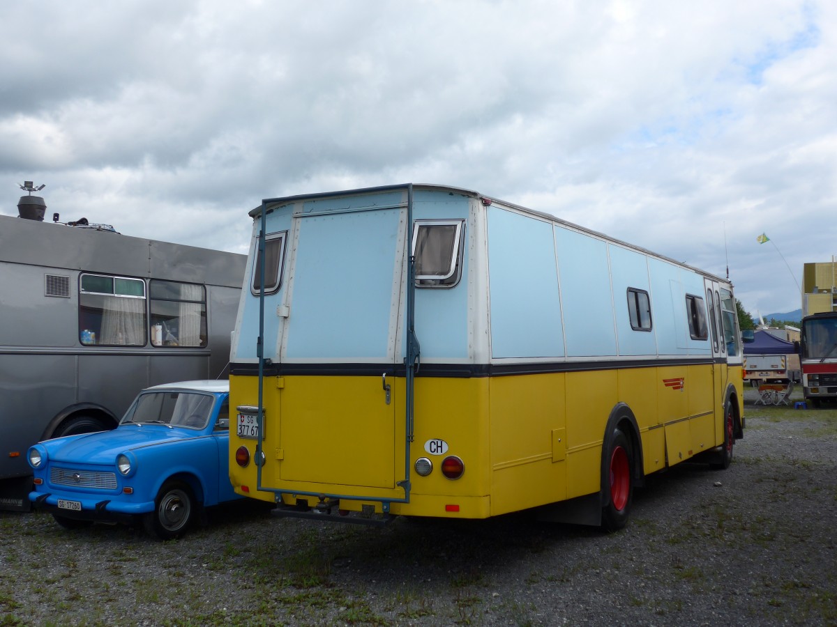 (153'834) - Wucher, Sch�nis - SG 377'677 - FBW/Hess (ex Sch�r, Ettenhausen; ex Fehlmann, Brittnau; ex Landolt, Langenthal; ex P 24'174) am 16. August 2014 in Altst�tten, Allmendplatz