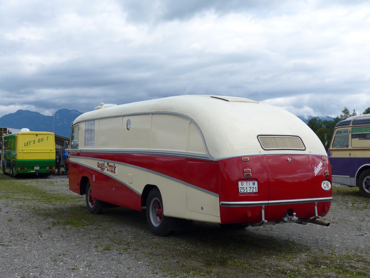 (153'871) - Guggenbhl, Brissago - TI 251'721 - Berna/R&J (ex VB Biel Nr. 110; ex VB Biel Nr. 10) am 16. August 2014 in Altsttten, Allmendplatz