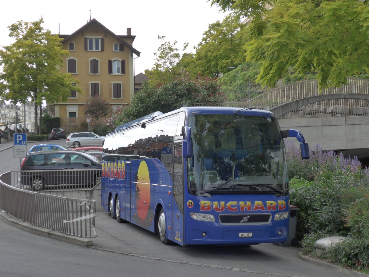 (154'407) - Buchard, Leytron - Nr. 37/VD 1087 - Volvo am 23. August 2014 beim Bahnhof Montreux