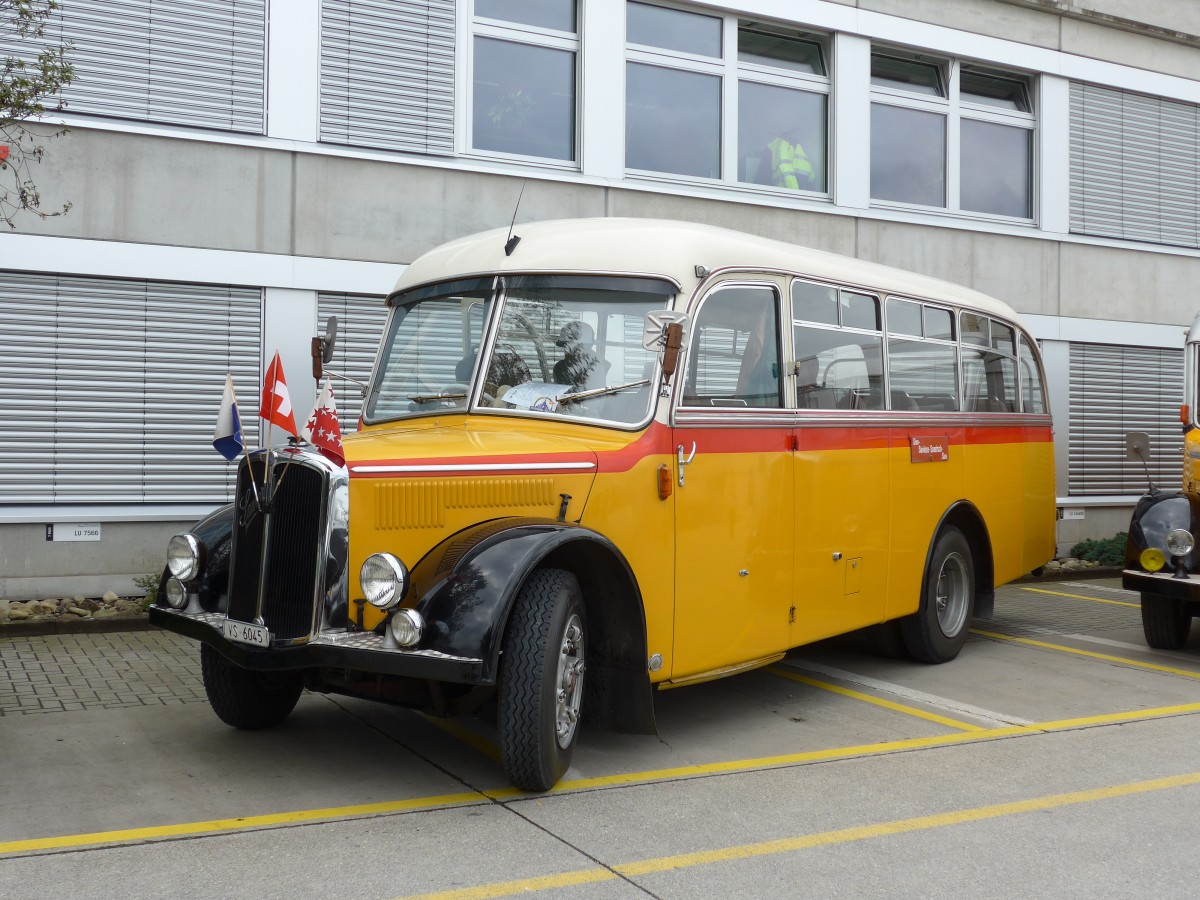 (154'481) - Suter, Savi�se - VS 6045 - Saurer/Lauber (ex Humbert-Droz, Ligni�res; ex P 21'016; ex Pache+Helfer, Colombier) am 30. August 2014 in Oberkirch, CAMPUS Sursee