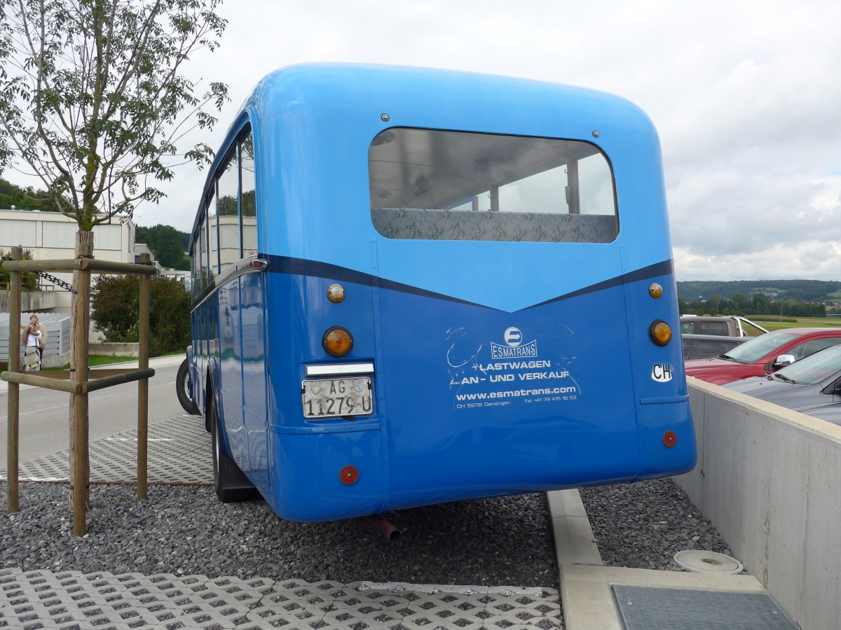 (154'487) - Steinacher, Gansingen - AG 11'279 U - Saurer/Saurer (ex B�rgin, Liestal; ex Gemeinde Spiez, Spiez; ex P 29'990; ex P 24'557; ex AMB Balsthal) am 30. August 2014 in Oberkirch, CAMPUS Sursee