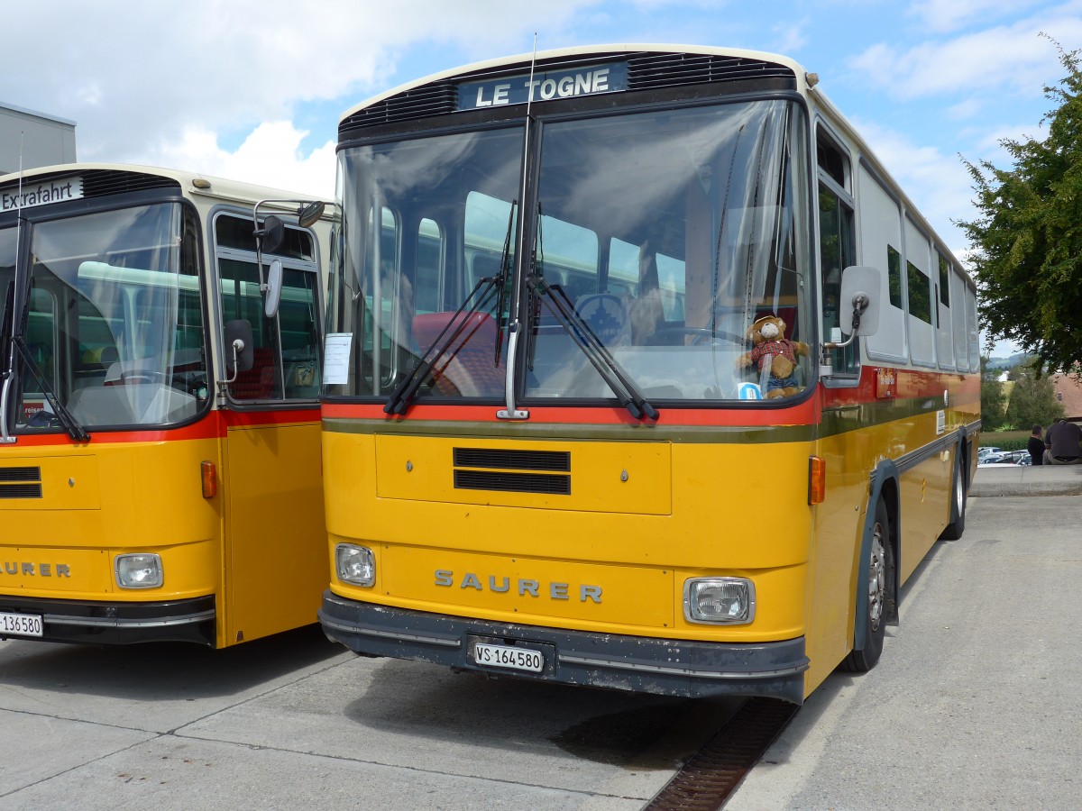 (154'534) - Maillard, Evolne - VS 164'580 - Saurer/Tscher (ex Segessenmann, Burgistein; ex P 24'229) am 30. August 2014 in Oberkirch, CAMPUS Sursee