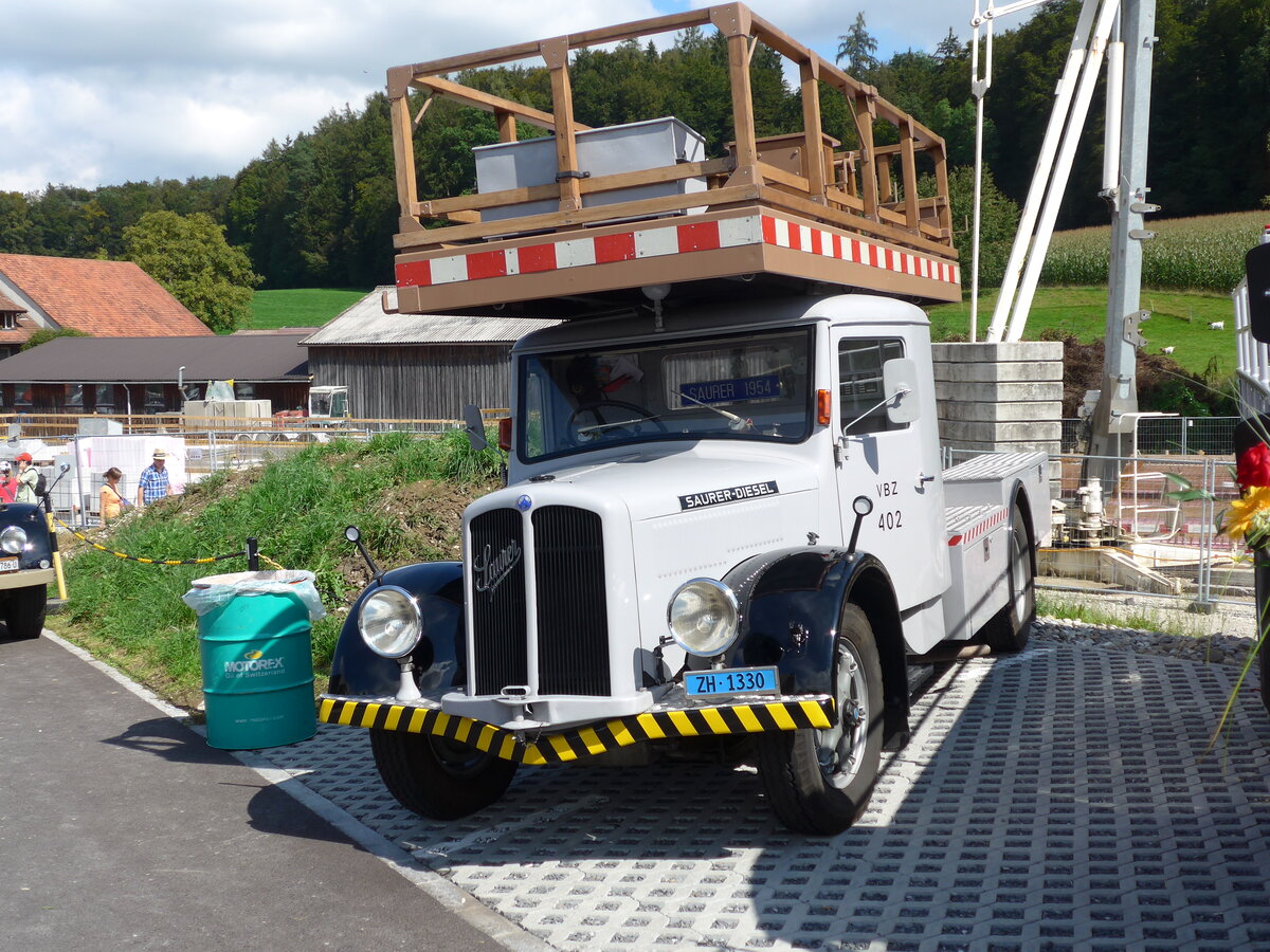 (154'602) - VBZ Z�rich - Nr. 402/ZH 1330 - Saurer am 30. August 2014 in Oberkirch, CAMPUS Sursee