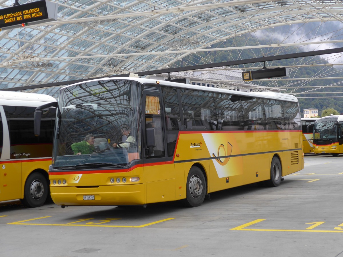 (154'916) - PostAuto Graubnden - GR 159'307 - Neoplan (ex P 25'150) am 13. September 2014 in Chur, Postautostation