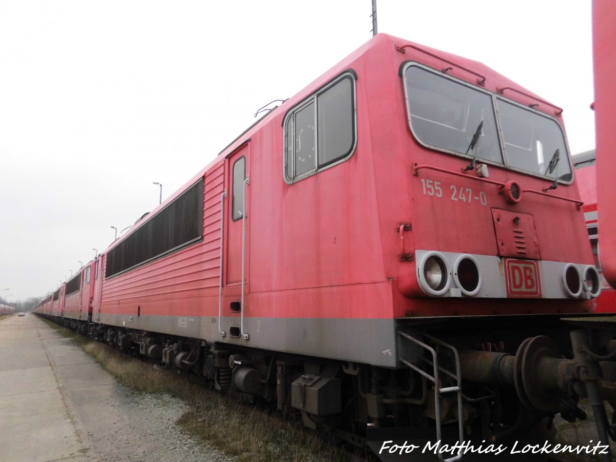 155 247 abgestellt in Mukran/R�gen am 2.1.16