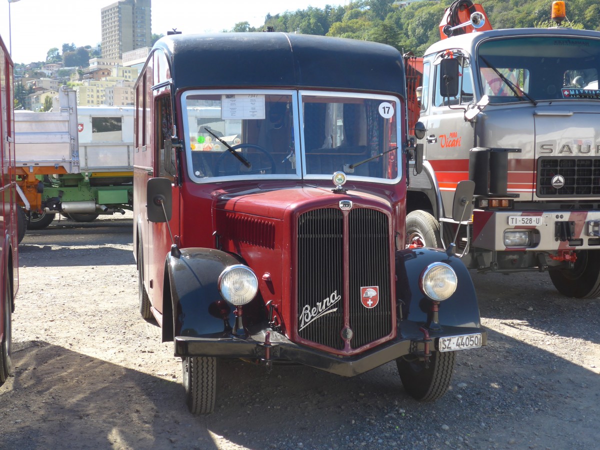 (155'187) - M�ller, Lauerz - SZ 44'050 - Berna/Hess (ex KTA Bern) am 13. September 2014 in Lugano, Saurertreffen