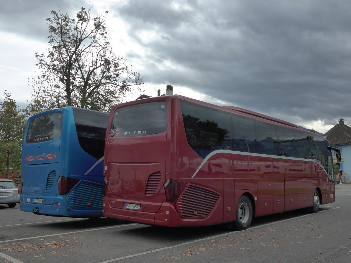 (155'567) - Aus Deutschland: Thumm, Weil im Sch�nbuch - BB-T 3500 - Setra 7. Oktober 2014 in Thun, Seestrasse