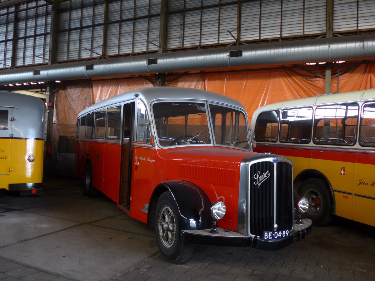 (156'903) - FRAM Drachten - Nr. 9/BE-04-89 - Saurer/R&J (ex Billieux, Martigny; ex H�sler, Rickenbach) am 20. November 2014 in Drachten, Autobusmuseum