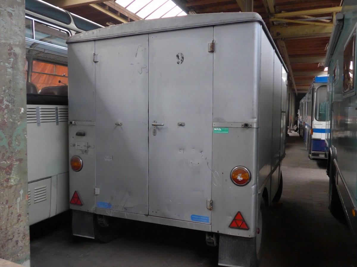 (156'927) - FRAM Drachten - Nr. 5 - R&J Gep�ckanh�nger (ex Wespe, Altst�tten; ex AFA Adelboden Nr. 9) am 20. November 2014 in Drachten, Autobusmuseum