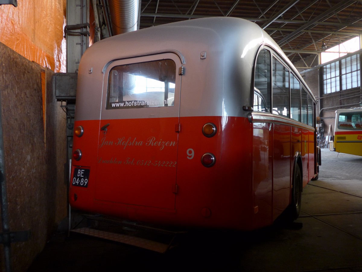 (156'952) - FRAM Drachten - Nr. 9/BE-04-89 - Saurer/R&J (ex Billieux, Martigny; ex H�sler, Rickenbach) am 20. November 2014 in Drachten, Autobusmuseum