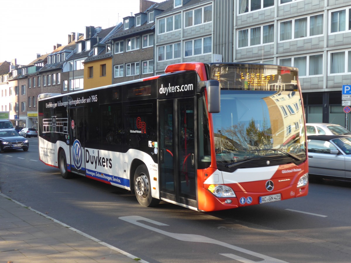 (157'185) - Gl�ckauf-Reisen, Baesweiler - AC-GN 421 - Mercedes am 21. November 2014 beim Hauptbahnhof Aachen