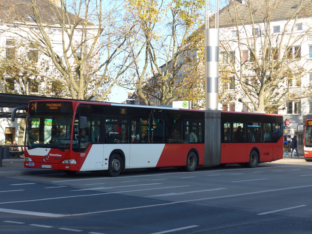 (157'203) - Gl�ckauf-Reisen, Baesweiler - AC-GN 402 - Mercedes am 21. November 2014 beim Hauptbahnhof Aachen
