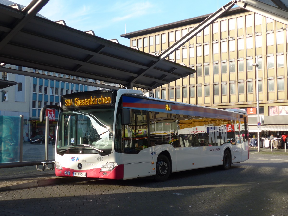 (157'294) - M�Bus, M�nchengladbach - Nr. 1410/MG-EB 1410 - Mercedes am 22. November 2014 beim Hauptbahnhof M�nchengladbach