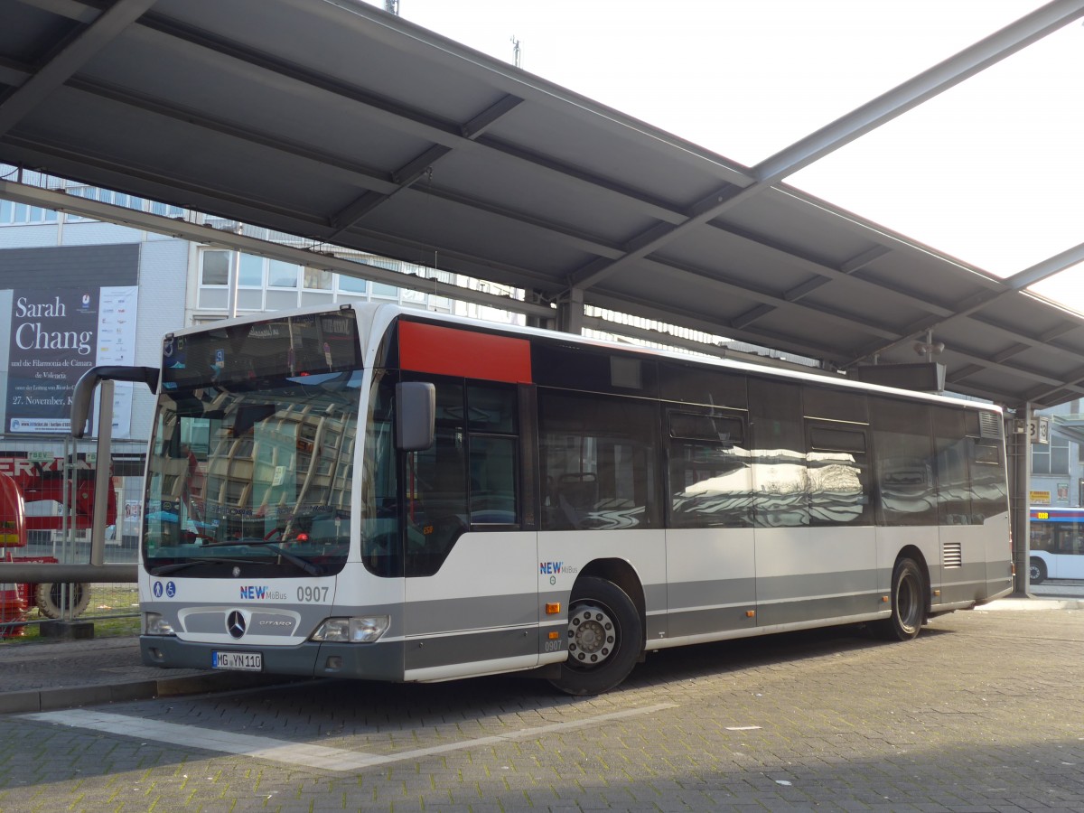 (157'307) - MBus, Mnchengladbach - Nr. 907/MG-YN 110 - Mercedes am 22. November 2014 beim Hauptbahnhof Mnchengladbach