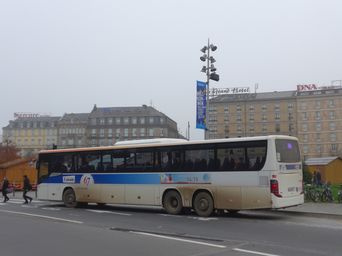 (157'466) - Rseau 67, Strasbourg - Nr. 925/BE 350 PR - Setra am 23. November 2014 beim Hauptbahnhof Strasbourg