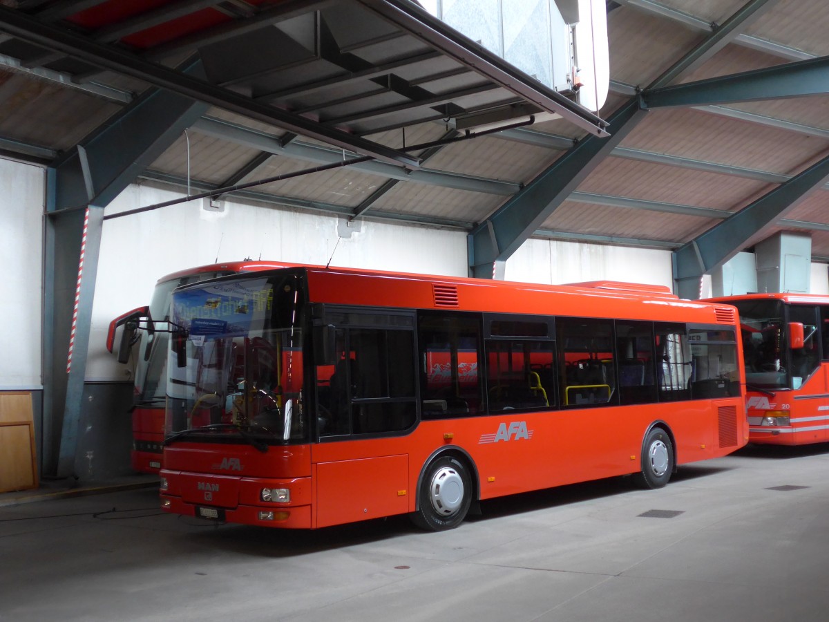 (157'691) - AFA Adelboden - Nr. 55/BE 611'055 - MAN/Gppel am 7. Dezember 2014 im Autobahnhof Adelboden