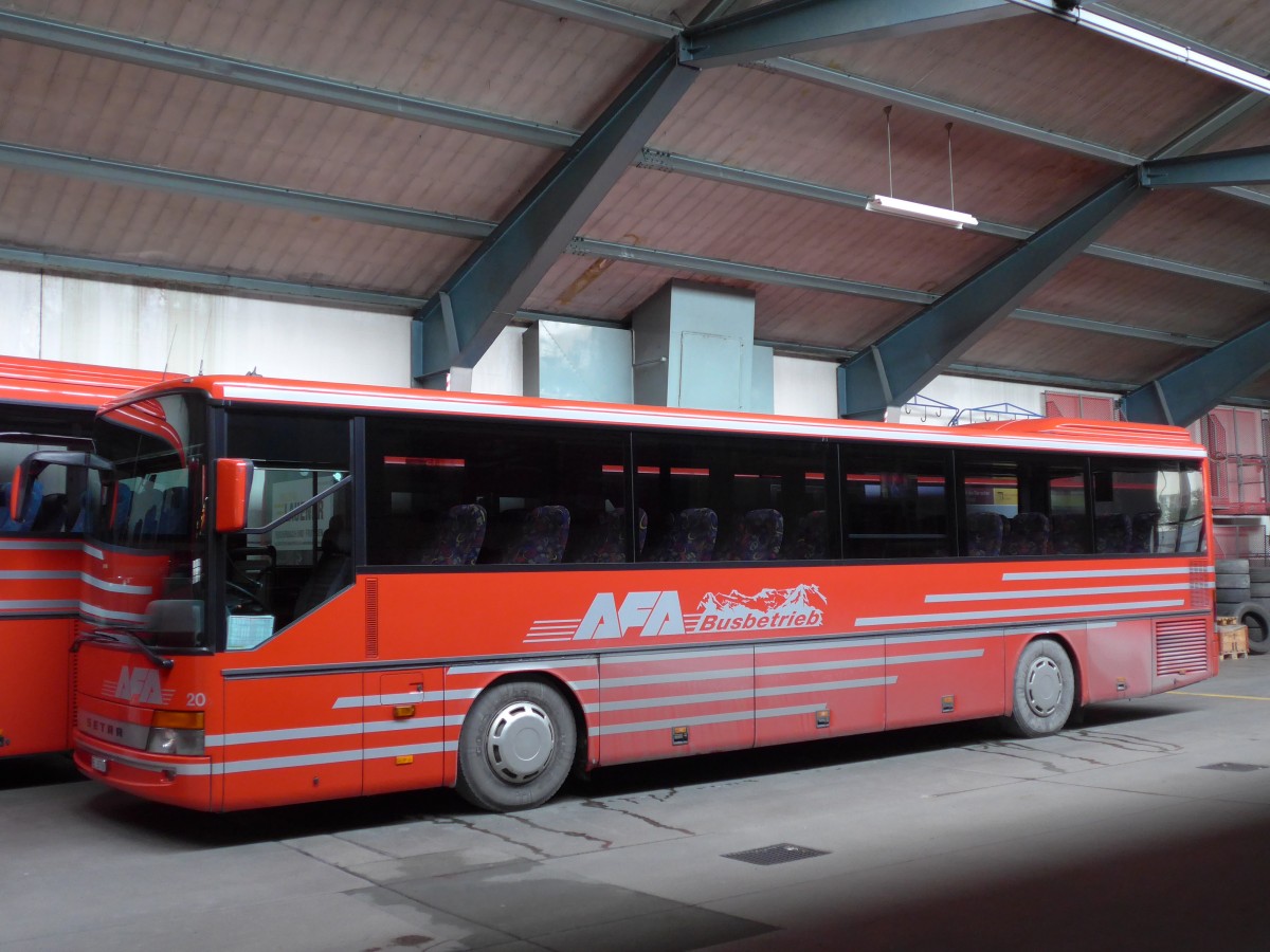 (157'692) - AFA Adelboden - Nr. 20/BE 26'706 - Setra (ex Nr. 6) am 7. Dezember 2014 im Autobahnhof Adelboden