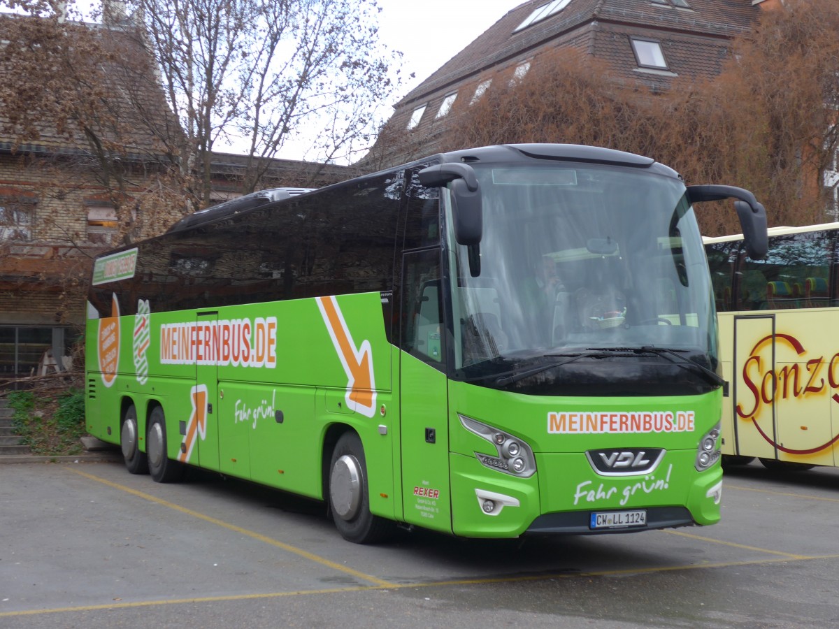 (157'753) - Aus Deutschland: Rexer, Calw - CW-LL 1124 - VDL am 14. Dezember 2014 in Z�rich, Sihlquai