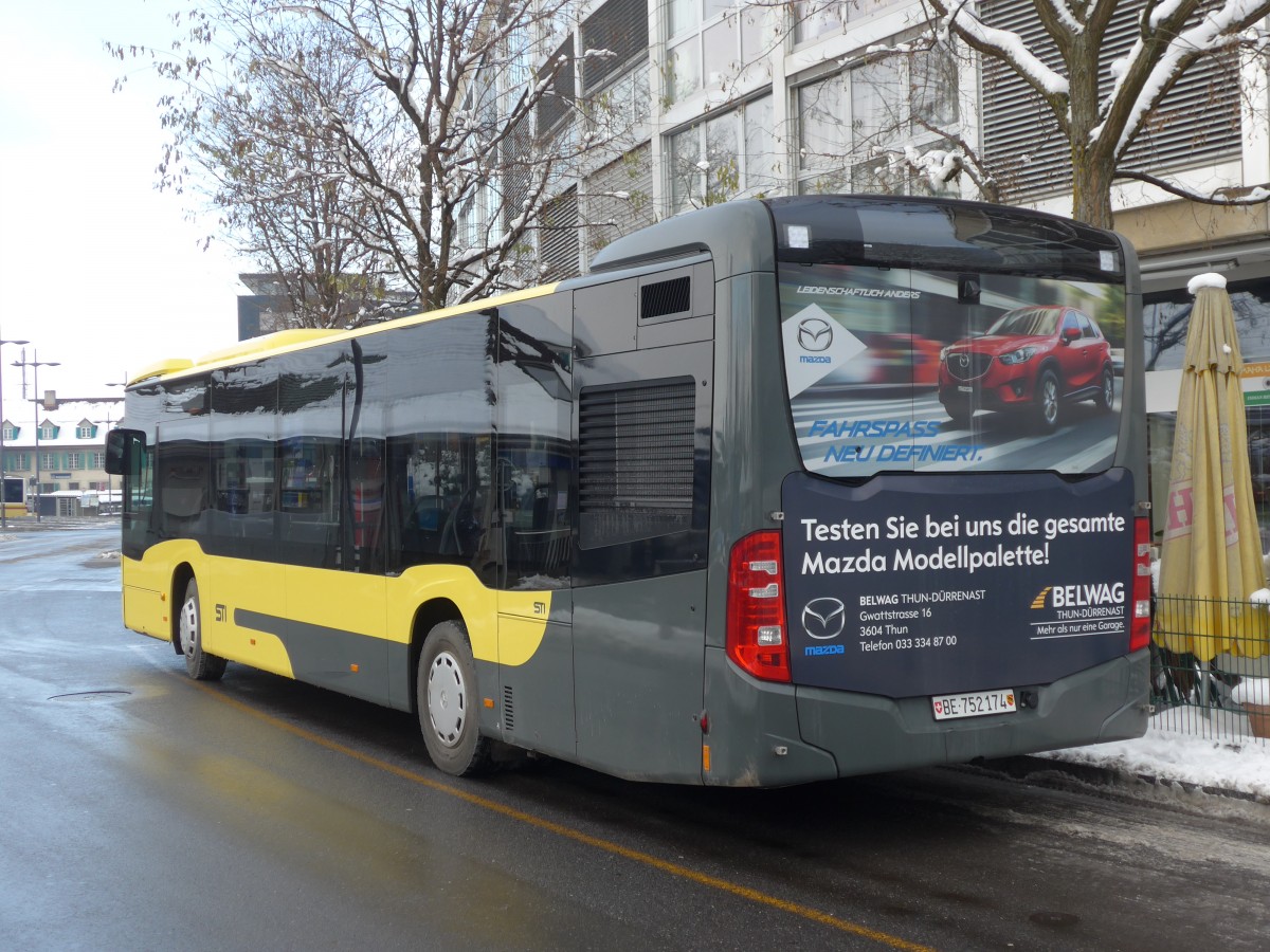 (158'045) - STI Thun - Nr. 174/BE 752'174 - Mercedes am 1. Januar 2015 bei der Schiffl�ndte Thun