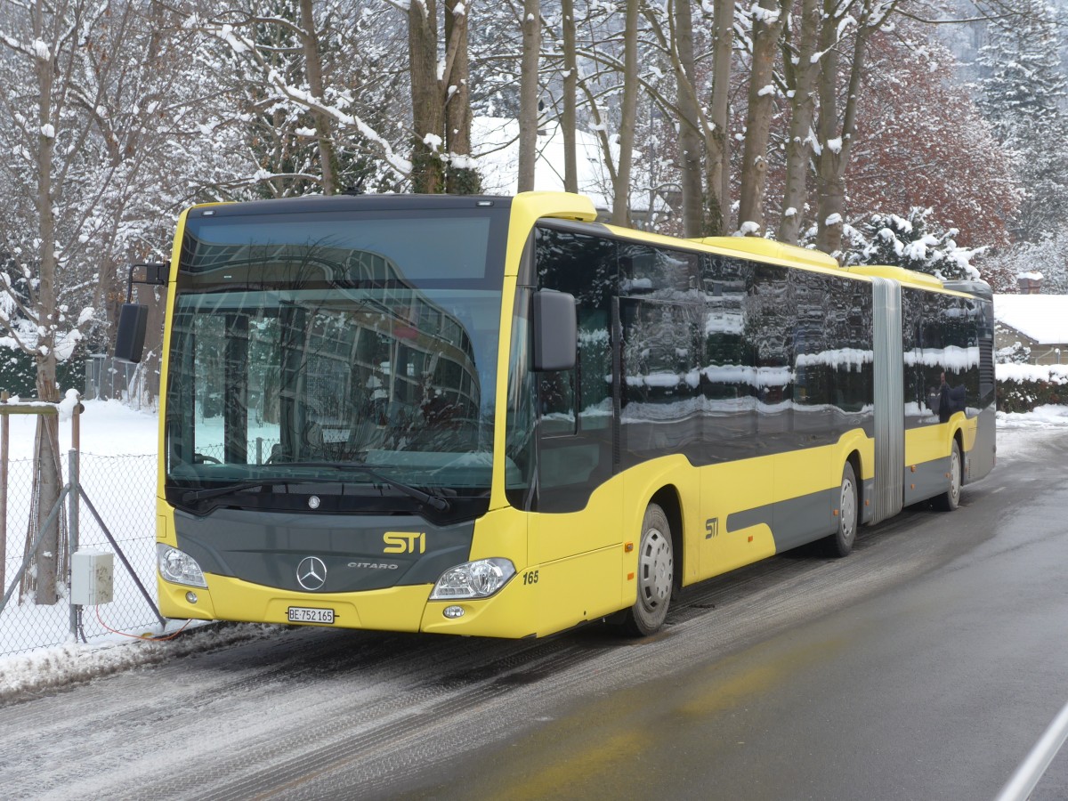 (158'046) - STI Thun - Nr. 165/BE 752'169 - Mercedes am 1. Januar 2015 bei der Schiffl�ndte Thun