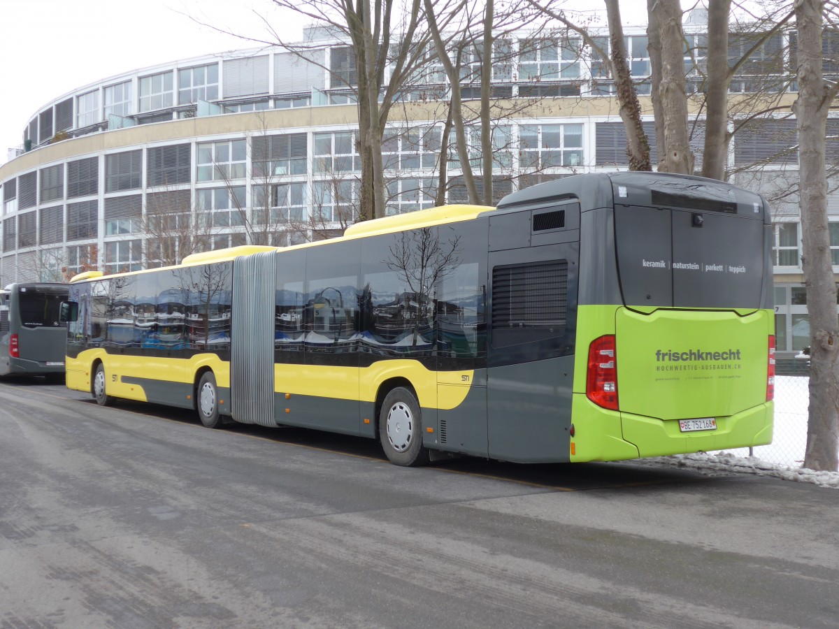 (158'506) - STI Thun - Nr. 168/BE 752'168 - Mercedes am 28. Januar 2015 bei der Schiffl�ndte Thun