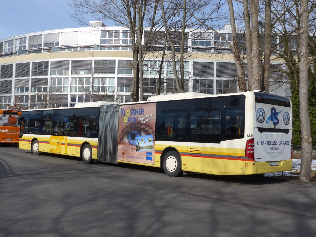 (158'690) - STI Thun - Nr. 135/BE 801'135 - Mercedes am 13. Februar 2015 bei der Schiffl�ndte Thun