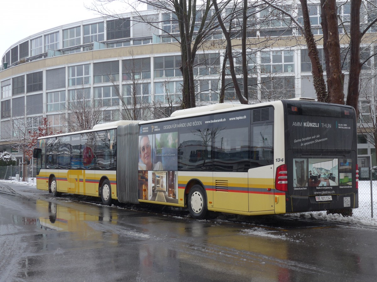 (158'797) - STI Thun - Nr. 134/BE 801'134 - Mercedes am 22. Februar 2015 bei der Schiffl�ndte Thun