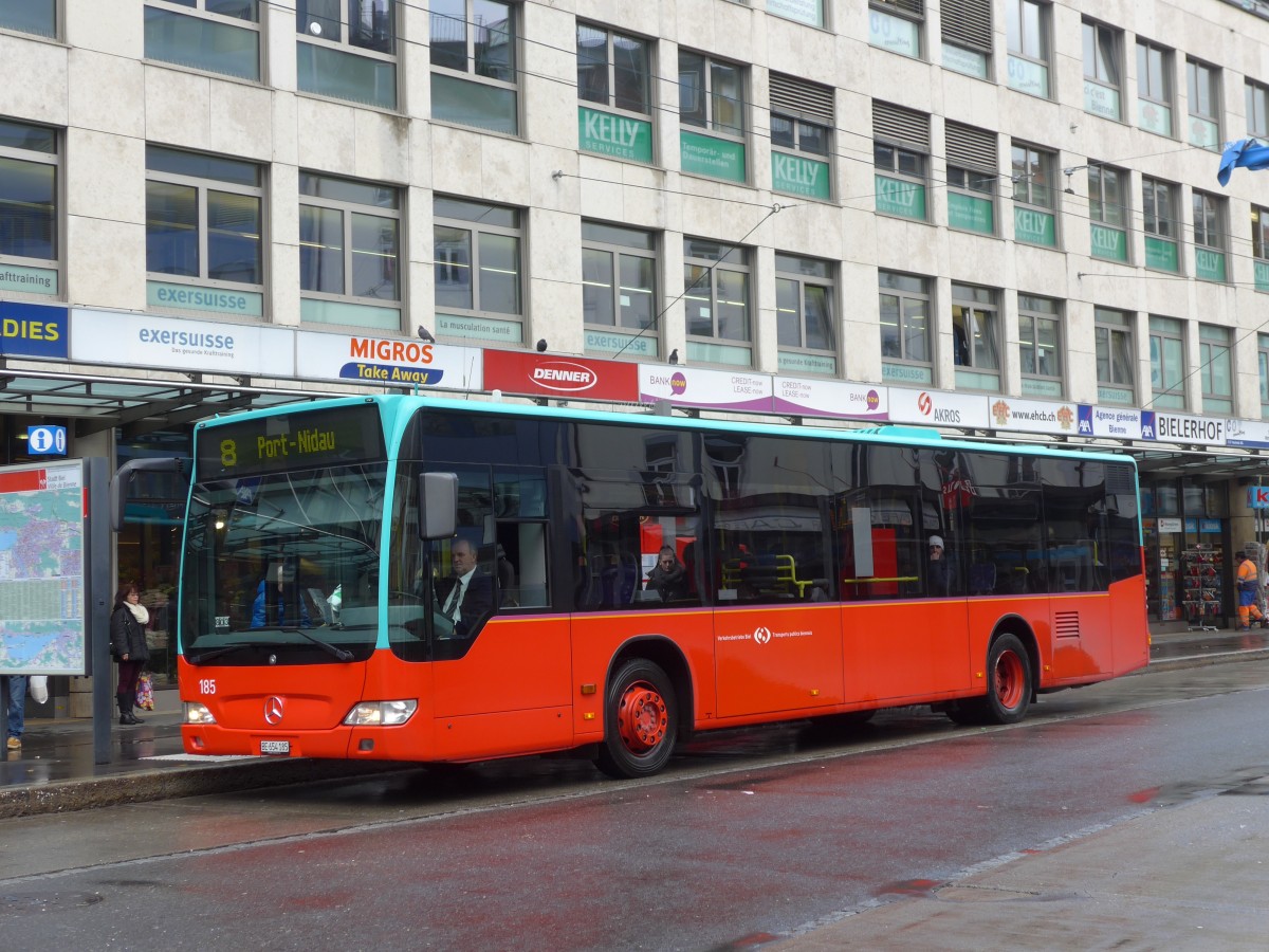 (158'957) - VB Biel - Nr. 185/BE 654'185 - Mercedes am 2. Mrz 2015 in Biel, Guisanplatz