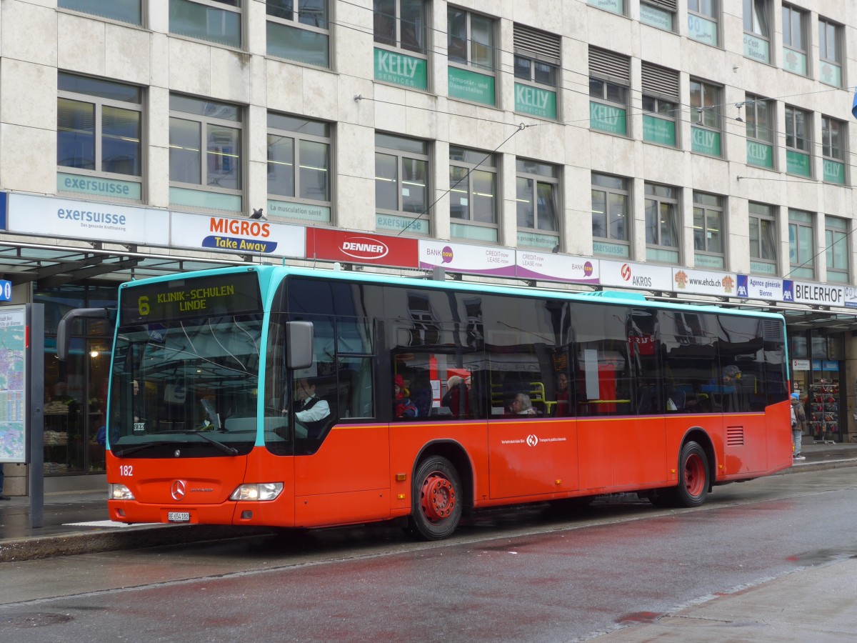 (158'961) - VB Biel - Nr. 182/BE 654'182 - Mercedes am 2. M�rz 2015 in Biel, Guisanplatz