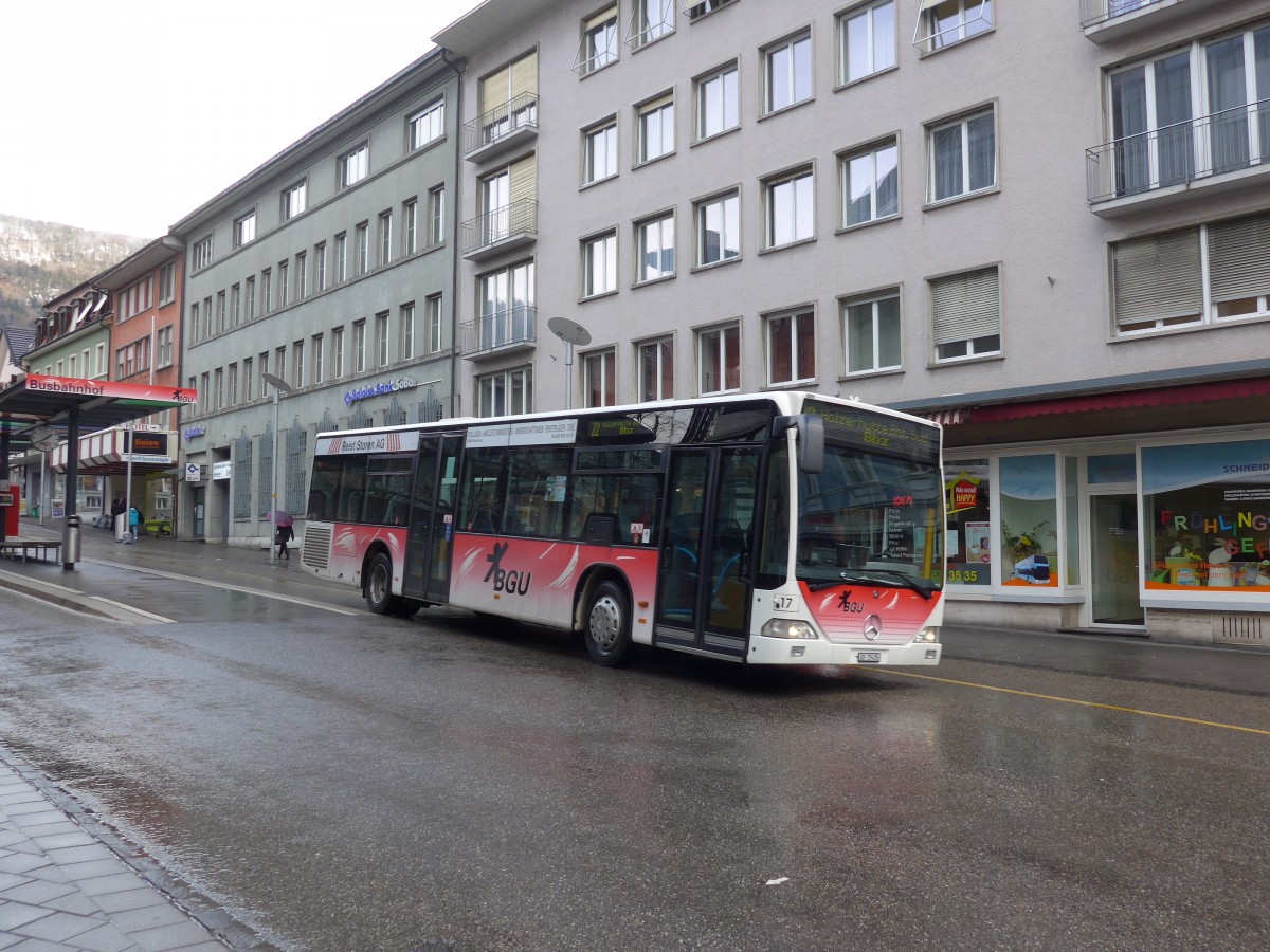 (158'994) - BGU Grenchen - Nr. 17/SO 29'435 - Mercedes am 2. Mrz 2015 in Grenchen, Postplatz