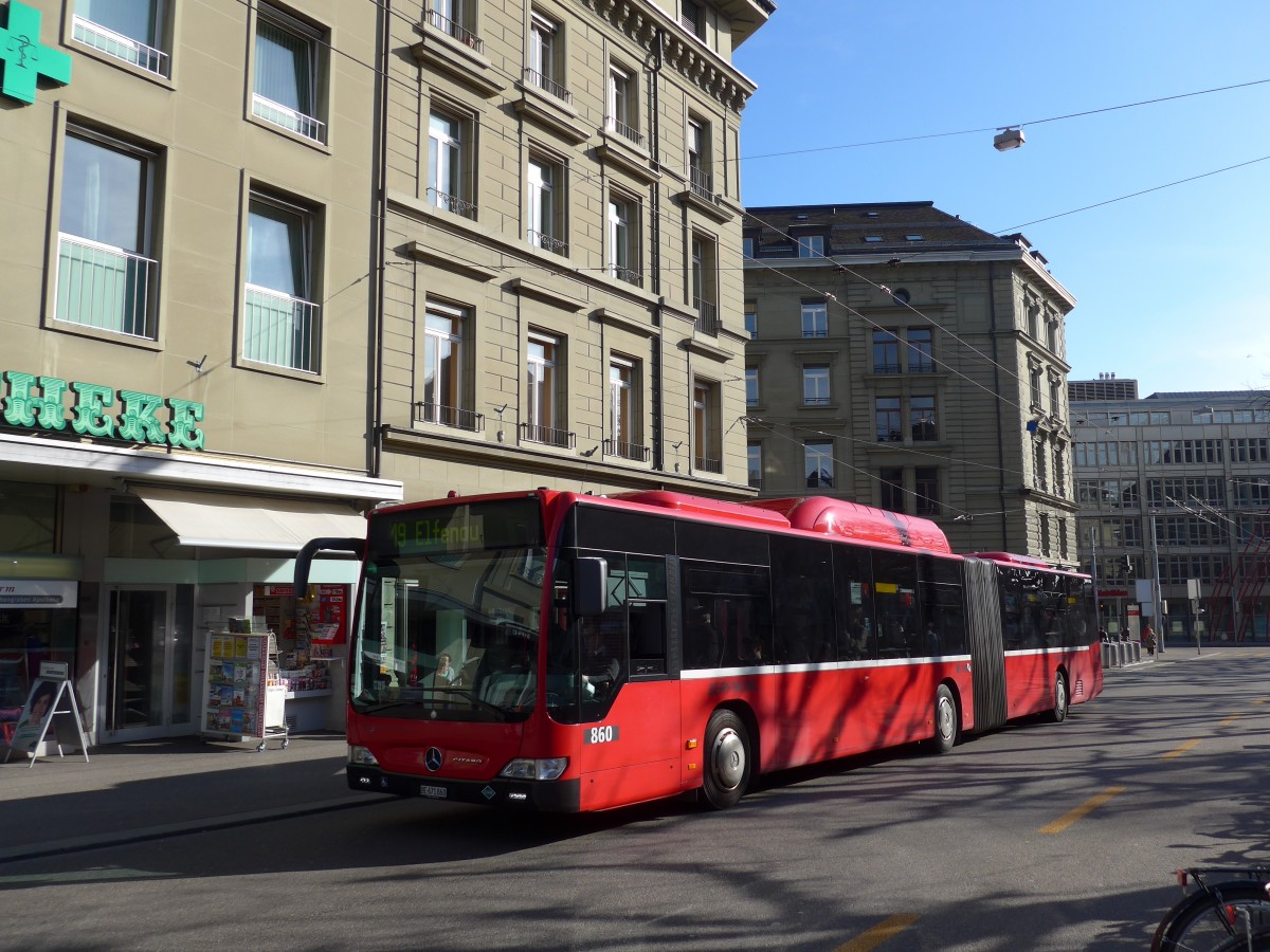 (159'041) - Bernmobil, Bern - Nr. 860/BE 671'860 - Mercedes am 9. Mrz 2015 in Bern, Hirschengraben