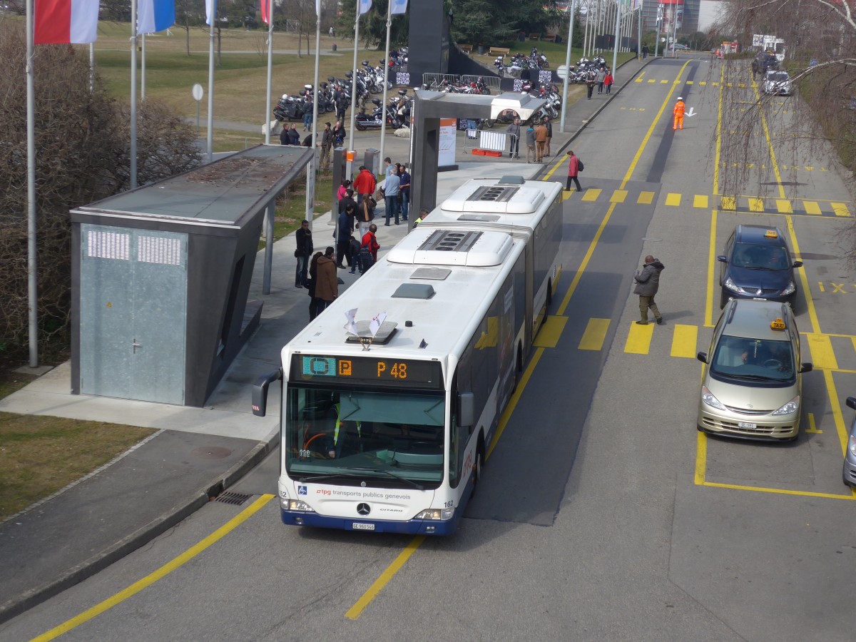 (159'090) - TPG Gen�ve - Nr. 162/GE 960'546 - Mercedes am 14. M�rz 2015 in Gen�ve, Palexpo