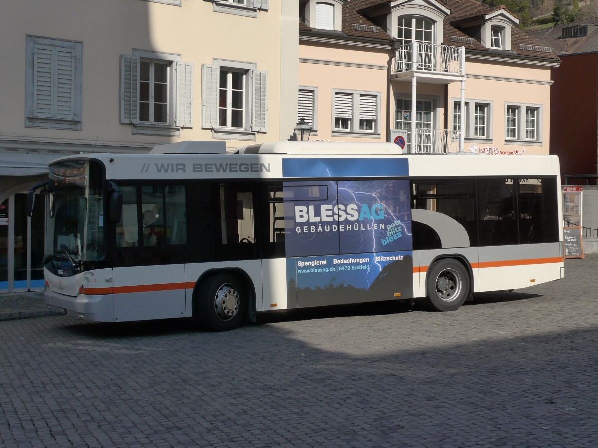 (159'288) - AAGU Altdorf - Nr. 4/UR 9234 - Scania/Hess am 18. M�rz 2015 in Altdorf, Telldenkmal