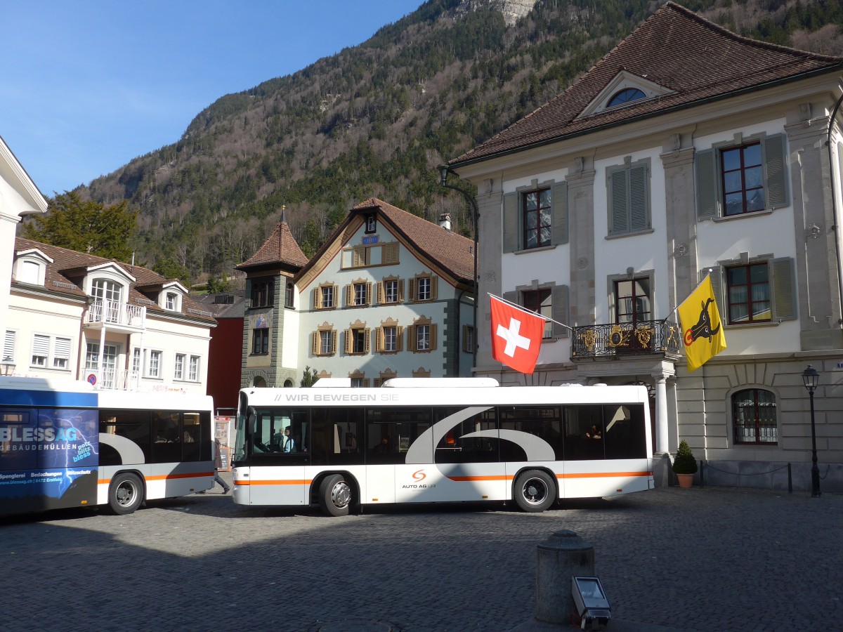 (159'296) - AAGU Altdorf - Nr. 5/UR 9329 - Scania/Hess am 18. M�rz 2015 in Altdorf, Telldenkmal