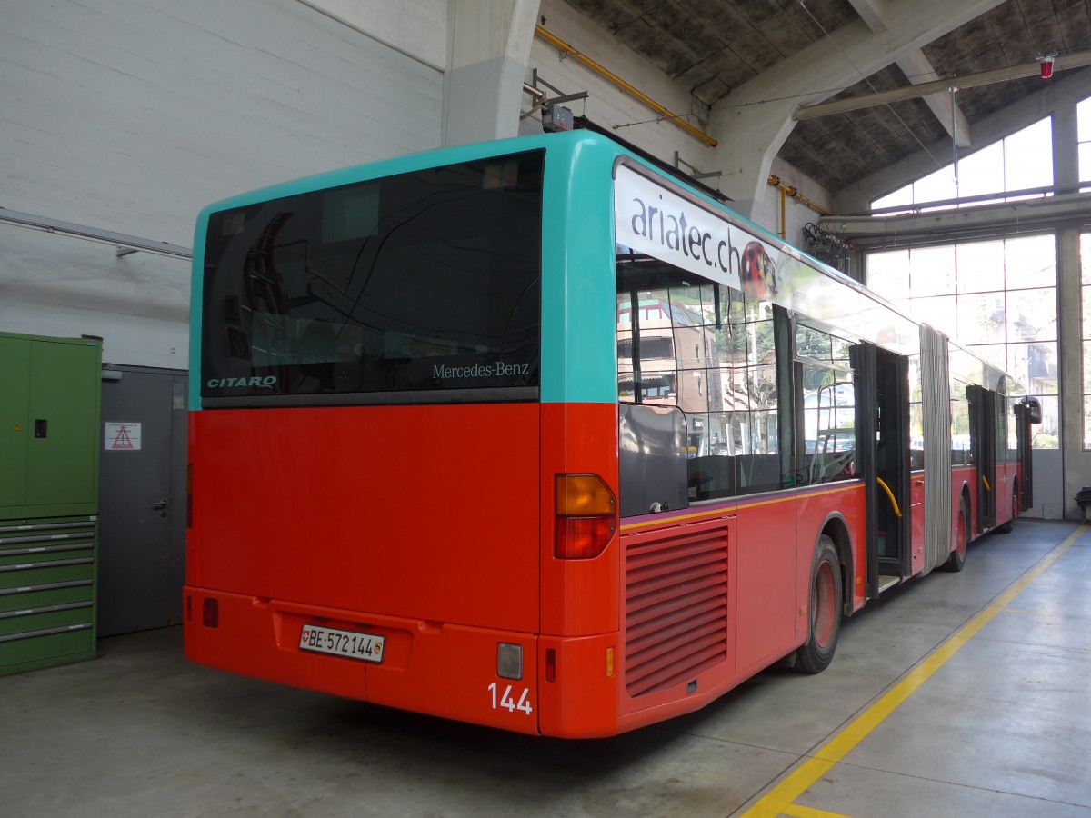 (159'503) - VB Biel - Nr. 144/BE 572'144 - Mercedes am 28. M�rz 2015 in Biel, Depot