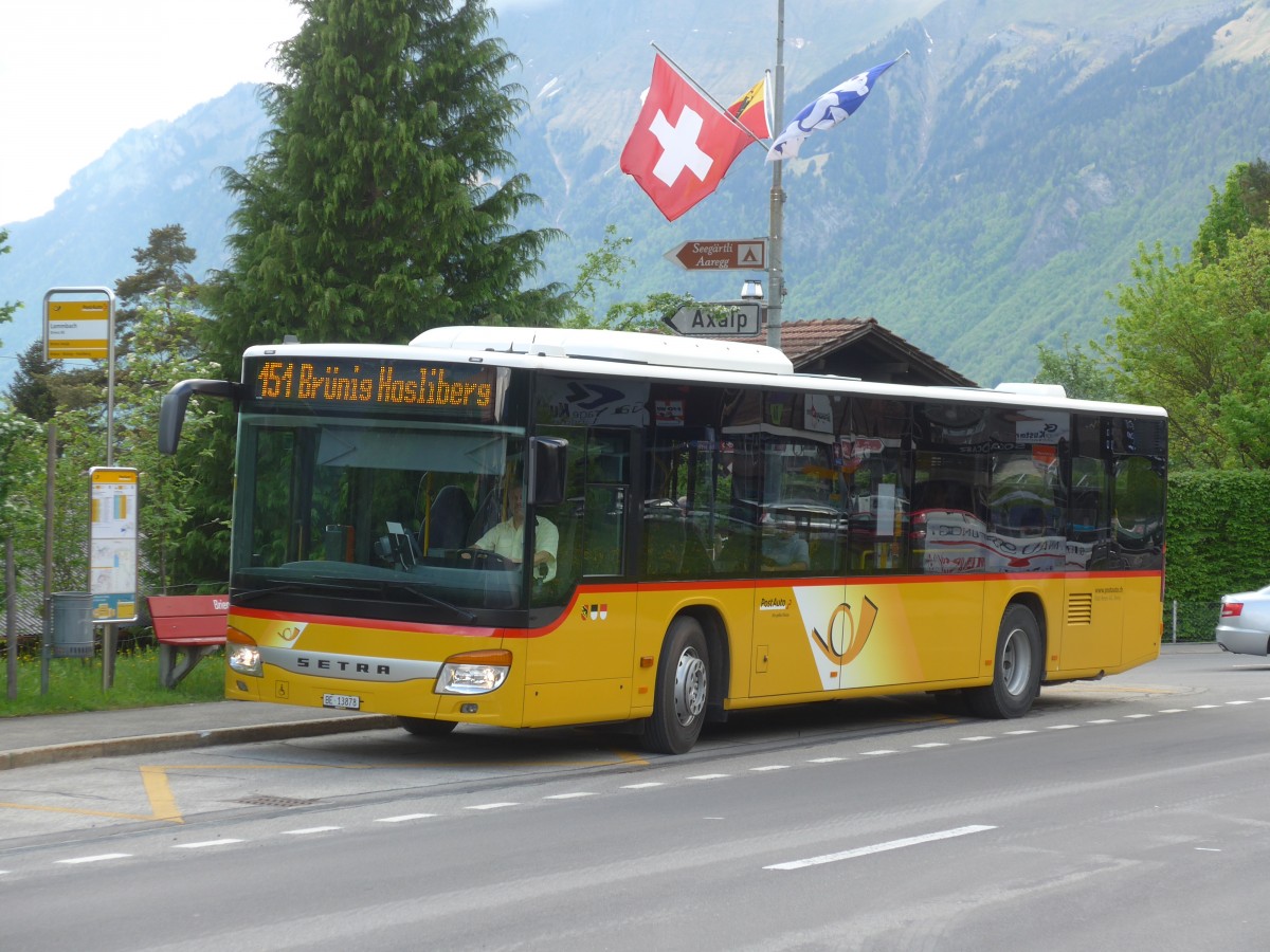 (160'361) - Fl�ck, Brienz - Nr. 0/BE 13'878 - Setra am 9. Mai 2015 in Brienz, Lammbach