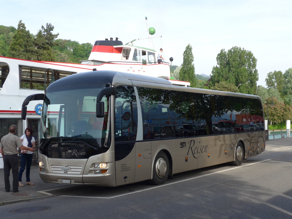 (160'474) - STI Thun - Nr. 40/BE 453'040 - MAN am 12. Mai 2015 bei der Schiffl�ndte Thun
