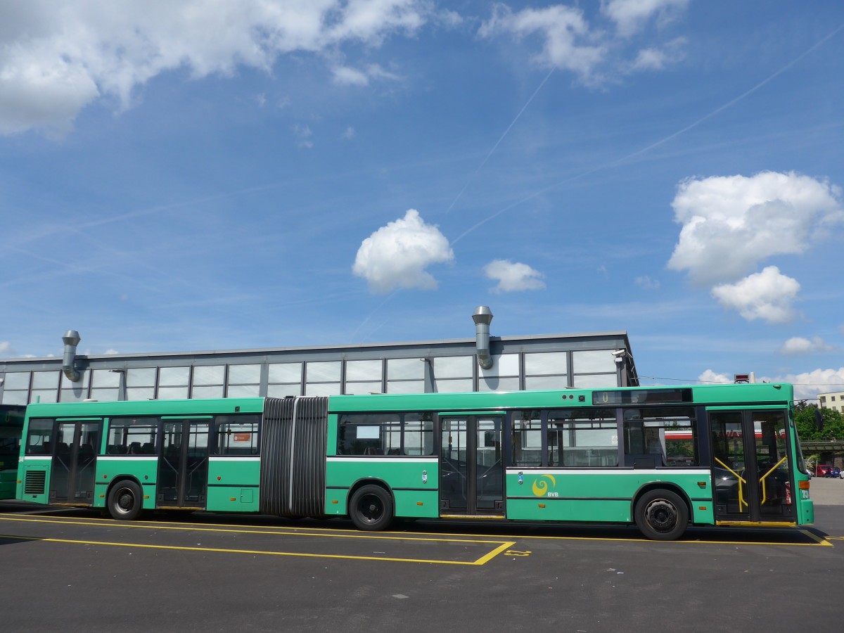 (160'562) - BVB Basel - Nr. 734/BS 3234 - Mercedes (ex VAG Freiburg/D Nr. 933) am 17. Mai 2015 in Basel, Garage Rankstrasse