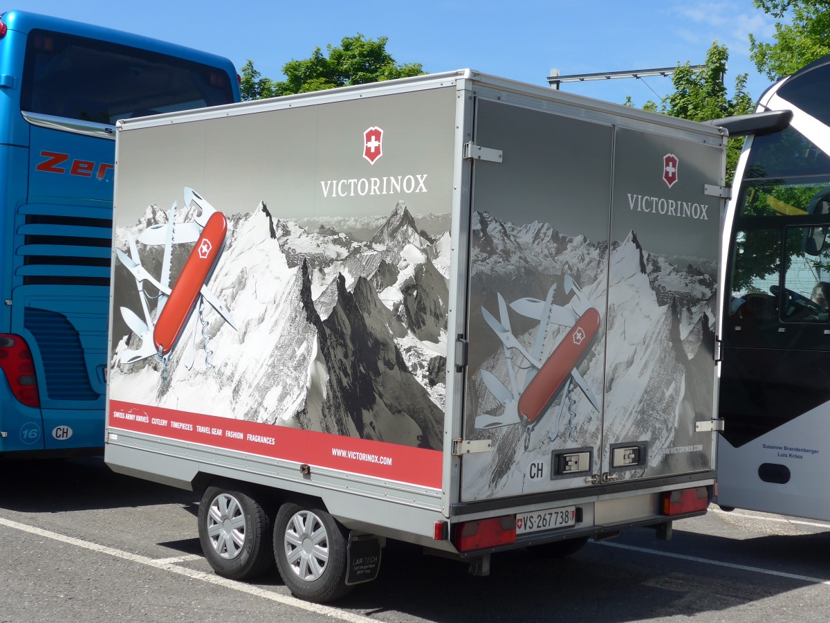 (161'426) - Zerzuben, Visp-Eyholz - Nr. 15/VS 267'738 - Car-Tech Gep�ckanh�nger am 29. Mai 2015 in Thun, Seestrasse