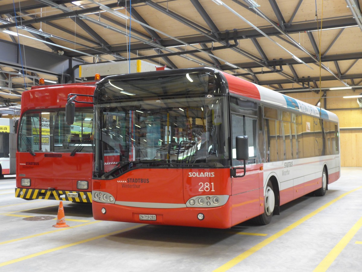 (161'676) - SW Winterthur - Nr. 281/ZH 719'281 - Solaris am 31. Mai 2015 in Winterthur, Depot Gr�zefeld