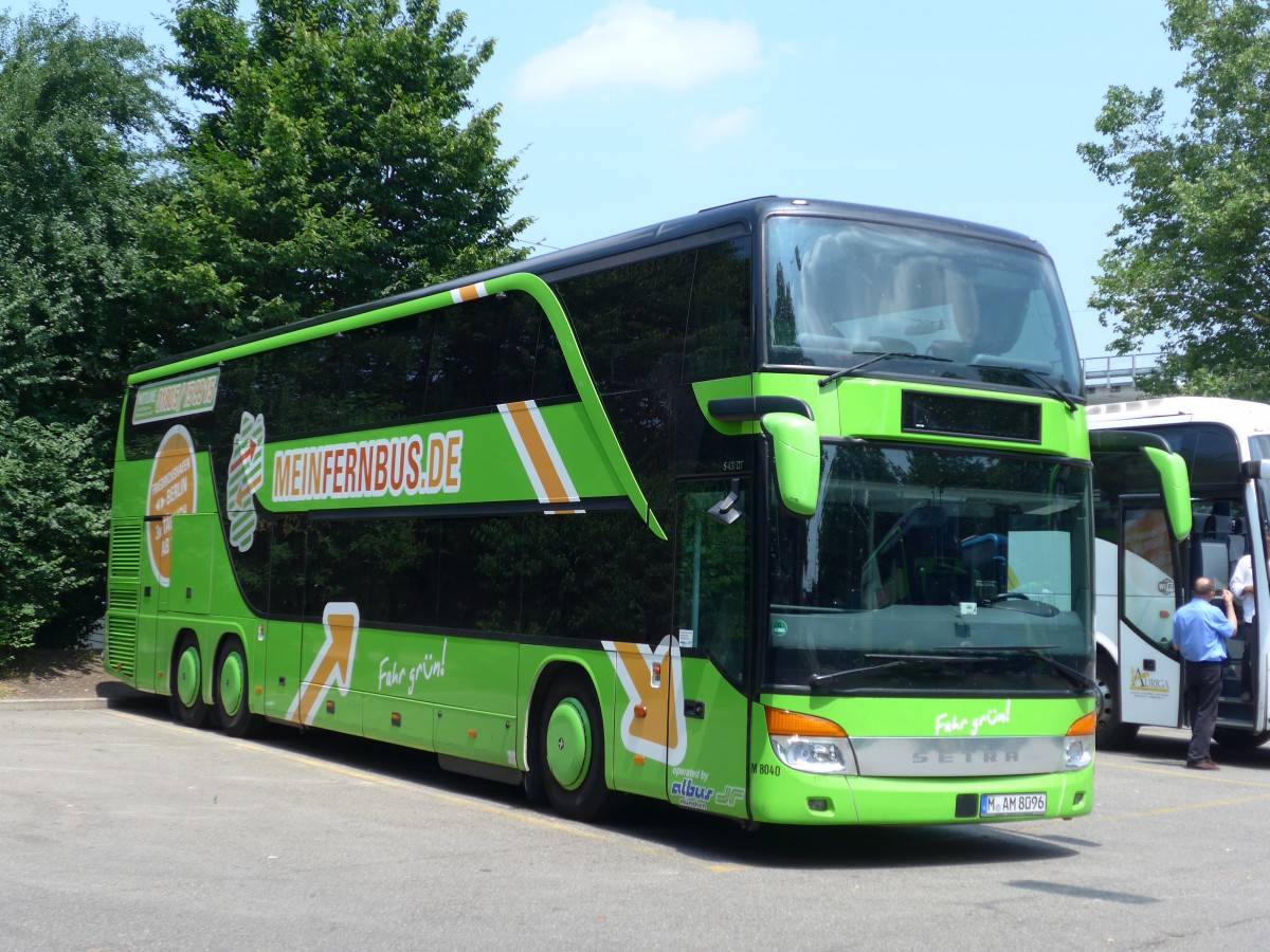 (162'936) - Aus Deutschland: Albus, Mnchen - Nr. M8040/M-AM 8096 - Setra am 6. Juli 2015 in Zrich, Sihlquai