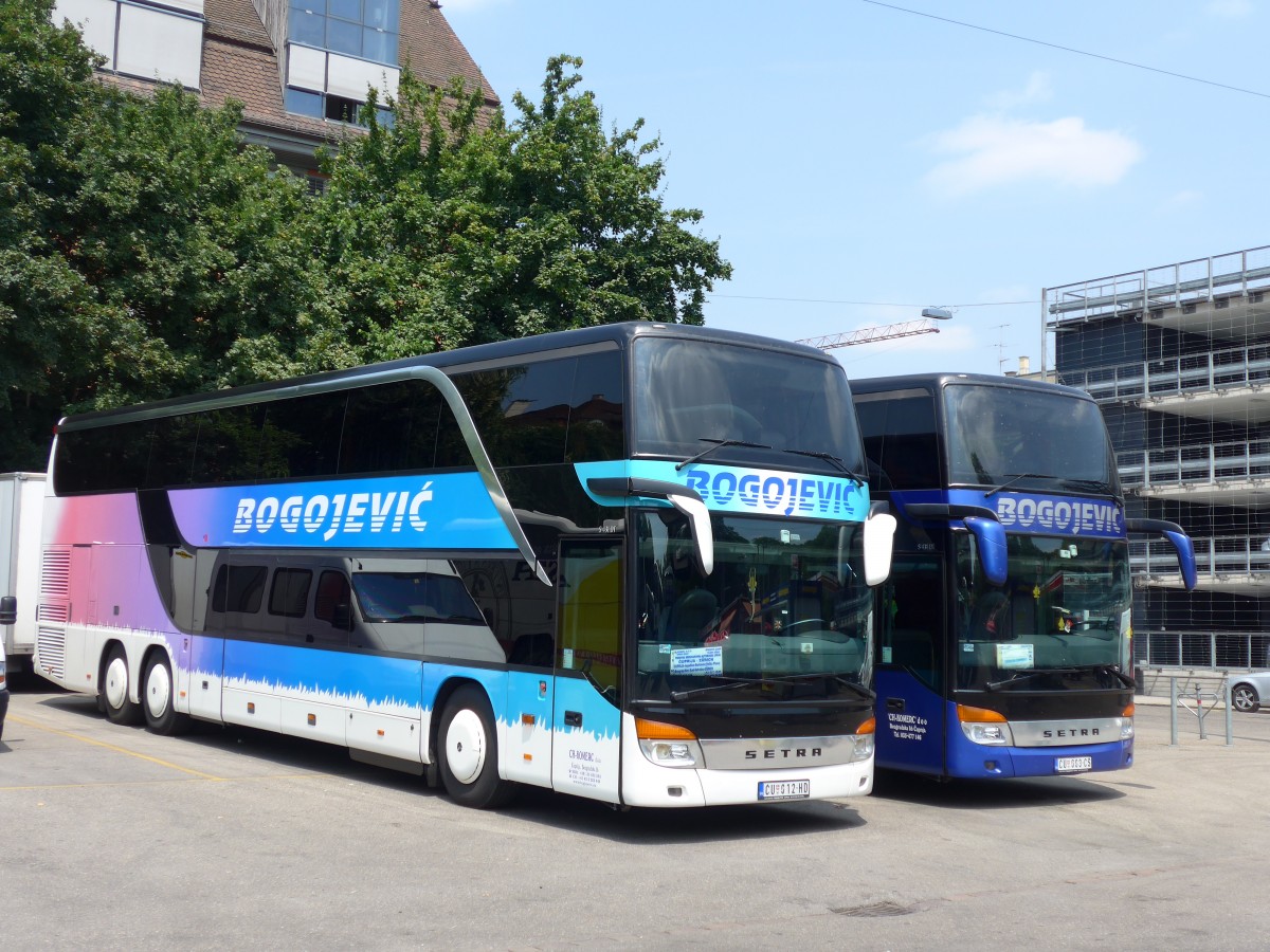 (162'940) - Aus Serbien: Bogojevic, Cuprija - CU 012-HD - Setra am 6. Juli 2015 in Z�rich, Sihlquai