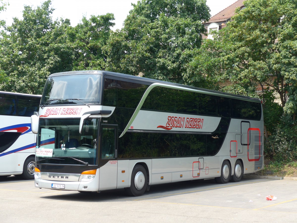 (162'943) - Aus Serbien: Zoran, Jagodina - Nr. 80/JA 029-YH - Setra am 6. Juli 2015 in Z�rich, Sihlquai
